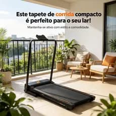 Esteira Elétrica Dobrável Compacta Silenciosa 2.0HP Até 100kg Caminhada 1-12km/h para Casa e Apartamento