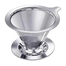 High Quality Non-Toxic Reusable Pour Over Coffee Filter Stainless Steel Coffee Tea Filter--Immediate