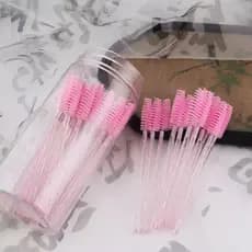 Kit Pincéis para Cílios + Pinça de Extensão - Higiene e Aplicação Profissional para Cílios