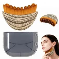 Escova Facial Linfática para Contorno e Drenagem - Reduz Inchaço, Portátil e Aumenta Absorção