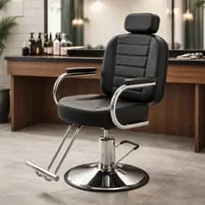 Cadeira De Barbeiro Reclinavel Cabeleleiro Barbearia Salão De Beleza Hidráulica barbearia PRETO LISO