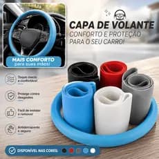 Capa De Silicone Elástica para Volante de Carro - Universal, Multicolorida, Textura Macia, 36 - 40cm