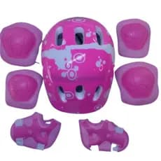 Kit de Proteção Infantil esportivo - Capacete, joelheiras cotoveleiras e luvas - Para Patins Patinete Bike Skate