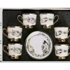Xícara de café kit com 12 peças de Cerâmica em porcelana