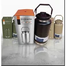 Garrafa Térmica 200ml, 1500ml - Duas Bocas, Bico e Canudo