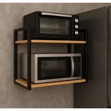 Suporte Industrial de Parede para Micro-ondas Air Fryer Forno Elétrico Nicho Organizador