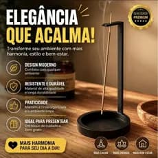 Porta Incenso Vertical Premium Zen Minimalista Moderno Incensário Decorativo Luxo Casa