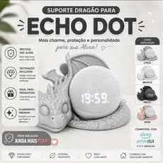 Suporte De Dragão Para Alexa Echo Dot 3, 4 e 5 - Decoração Geek