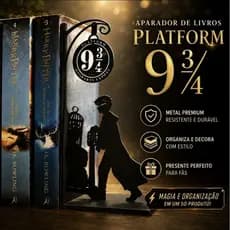 Harry Potter Suporte para Livros Book Nook Plataforma 9¾ Decorativo Bookend Presente Fã