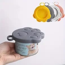 Tampa de lata de vedação de Silicone para cães e gatos de estimação, adequada para vários tamanhos, vedação Anti-poeira