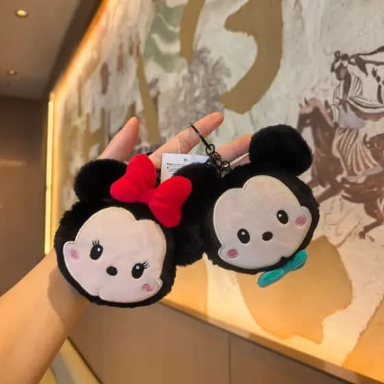 Nova Minnie Mickey bolsa de moedas de pelúcia dos desenhos animados criativo crianças pequeno saco boneca agarrar boneca