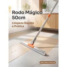 GUIANA Rodo Vassoura Mágica de Silicone Multiuso com Cabo Extensor Raspador para Limpeza de Vidros