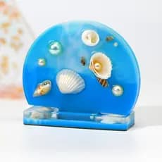 Molde de silicone DIY para porta-retratos criativos, suporte de exibição em forma de coração, porta-retratos redondo, mo