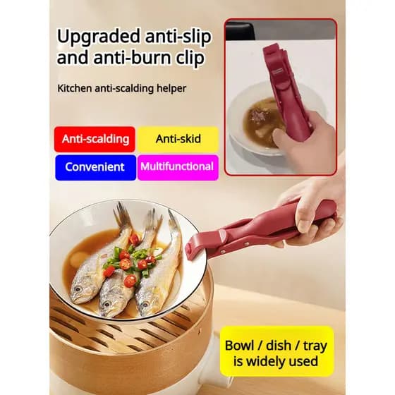 【Segurança Extra】Acessório Para Cozinha Atualizado/Pinça Antiderrapante Para Uso Diário