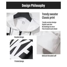 [Conforto Diário] Conjunto De Capuzes E Joggers Sporty Gradient Hoodie Para Jovens/Atividade Física