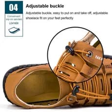 [Design Ventilado] Sandálias Masculinas/Sapatos de Praia/Confortável/Antiderrapante/Verão