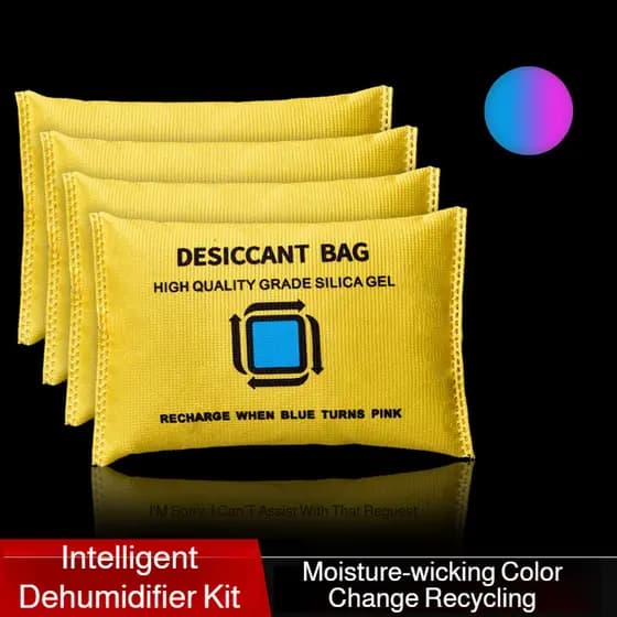 【Controle de Umidade】Saco de Umidade Reutilizável para Casa/Armários/Desumidificador Inteligente