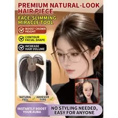 [Sem Grampos] Magia Adesiva Para Cabelos/Disfarce Cabelo Branco/Ideal Para Idosos