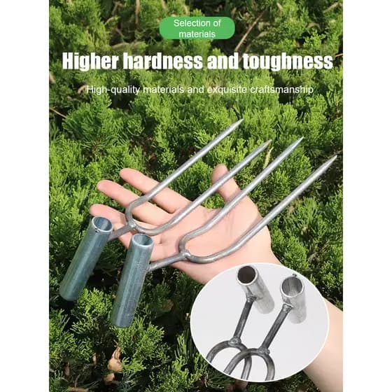 【Fácil de Usar】 ส้อมพรวนดินสองซี่มือจับสำหรับทำสวน Ferramenta de Jardinagem/Pá de Jardim/Garfo de Solo