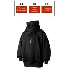 [Conforto e Estilo] Suéter vintage masculino/Com capuz/Jaqueta para dias frios