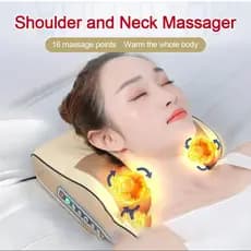 Almofada multifuncional para massagem cervical e lombar, com massageador elétrico doméstico para ombros e pescoço.