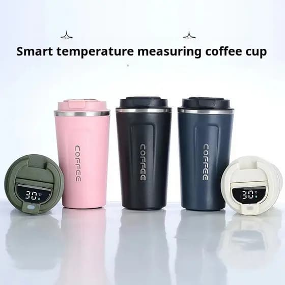 【Medidor Inteligente】Inteligente e Prático/Garrafa Térmica 304/Copo de Temperatura/Copo Térmico