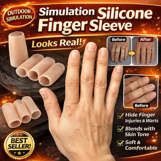 【Toque Realista】[Realismo Incrível] Capa De Dedo/Silicone/Protetor/Toque Suave/Conforto/Dedos/Proteção