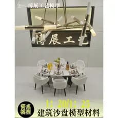 Bozhan Craft Novo Produto Mesa de Modelo Arquitetônico 15 # 16 # 17 # Conjunto de Acessórios para Cenário de Mobiliário