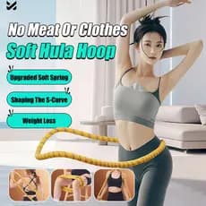 [Silencioso e Confortável] Hula Hoop Não Danifica Roupas Macio/Para Perda de Peso/Exercícios em Casa