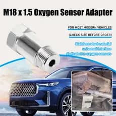 [Material Premium] Extensão de Conector para Sensor de Oxigênio de Aço Inoxidável/Instalação/Adaptador
