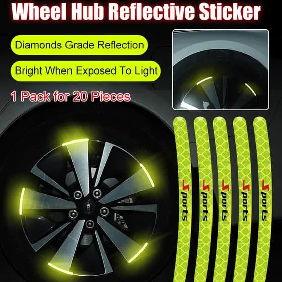 【Design Único】ดุมล้อดัดแปลงพร้อมสติ๊กเกอร์ติดยางรถยนต์/Adesivos/Personalizados/Carro/Rodas