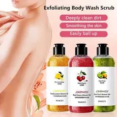 【Deixa A Pele Suave】Exfoliating Body Wash Scrub/Aroma Scrub Body Wash/Silk Peeling/Perfume Duradouro