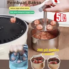 【Fácil de Usar】[Fácil e Prático] Stainless Steel Meatball Maker/Formador de Almôndegas/Utensílio de Cozinha