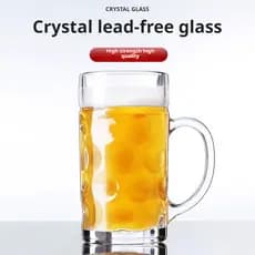 【Design Robusto】Copo de Cerveja Artesanal Copo de Vidro 1000ML Capacidade Extra