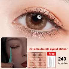 [Sem Resíduos Pegajosos] Lace Invisible Double Eyelid Tape / Fita de Pálpebra Natural / Longa Duração