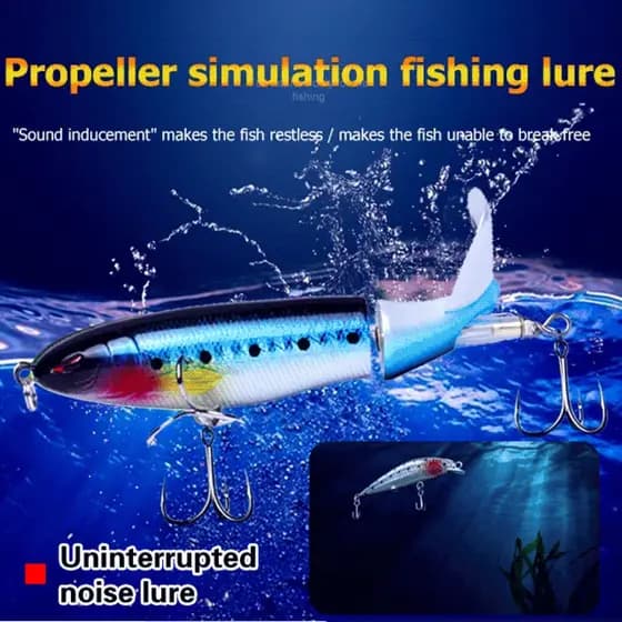[Design com Hélice] Isca Flutuante 13g/9cm - Isca Artificial/Isca Dura/Pesca de Truta