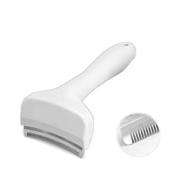 [Safe Design]หวีแมวพลาสติกยั่งยืนเครื่องปมขนแมวอเนกประสงค์ Pet Comb/Hair Remover/Shedding Tool