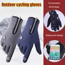【Antiderrapantes e Resistentes】Luvas Esportivas Com Tela Sensível Ao Toque Quentes E Impermeáveis/Luvas para Moto/Luvas