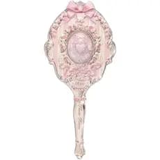 Espelho de Maquiagem Portátil FlowerKnows Rabbit Garden Series Estilo Princesa Retro Fofo (C01)