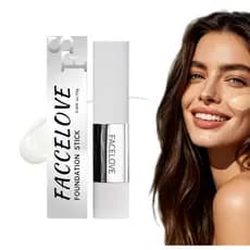 Facelove Foundation Stick com Pincel, Stick de Base de Alta Qualidade que se Ajusta Perfeitamente ao Seu Tom (Cor)