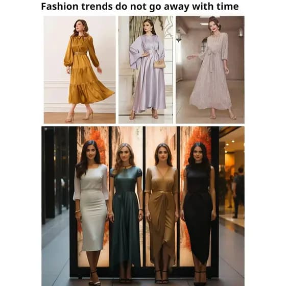 【Conforto e Elegância】Vestido Clássico de Manga Longa com Ajuste Slim/Vestido Feminino/Vestido de Escritório