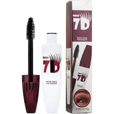 Máscara de Cílios 7D à Prova d'Água e Volumizadora, máscara que aumenta o volume e alonga os cílios, cria um efeito de c