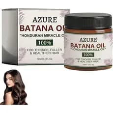 Óleo de Batana AZURE para Crescimento Capilar, 100% Puro, Óleo Capilar Orgânico de Batana do Honduras, Óleo para Couro C