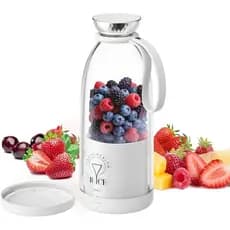 Liquidificador Portátil, Mixer Pessoal com 6 Lâminas, Mini Liquidificador Recarregável de 17 oz com Tampa para Viagem, p