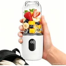 Liquidificador Portátil para Shakes de Proteína e Smoothies, Liquidificador Pessoal Recarregável USB-C de 17oz com Displ