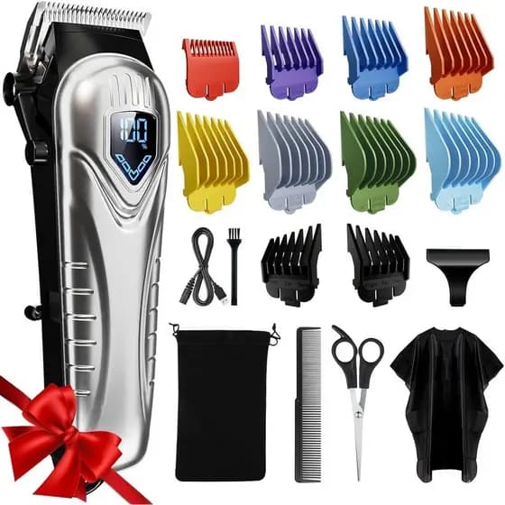 Máquina de Cortar Cabelo Profissional Chicclly para Homens e Mulheres, Kit de Corte de Cabelo com Baixo Nível de Ruído e