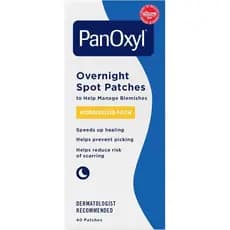 PanOxyl PM Adesivos Noturnos para Manchas, Tecnologia Avançada de Cicatrização com Hidrocoloide, Sem Fragrância, Pacote