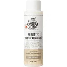 Shampoo e Condicionador Natural para Cães Honor Probiotic da Skout com Óleo de Abacate e Ômega-3, Shampoo Suave para Fil