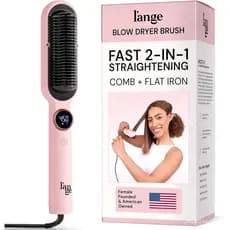 Escova Alisadora de Cabelo 2 em 1 L'ANGE HAIR com Controle Digital de Temperatura até 450 graus. ° F |   Escova Alisador