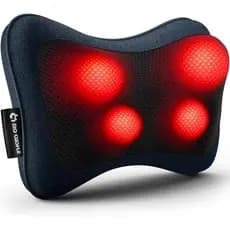 Mo Cuishle Massageador Elétrico Shiatsu para Costas com Aquecimento - Massagem 3D Potente para Pescoço, Ombros e Lombar
